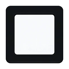 99187 Светодиодный встраиваемый светильник FUEVA 5, 5,5W (LED), 117х117, ET26, 700lm, 4000K, сталь, черный в интернет-магазине