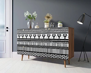 красивые Комод "Berber" с двумя дверками и ящиками принт 19 арт BB17/Print_19 на заказ