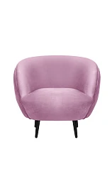 заказать Мягкое кресло Small Benee Pink на черных ножках