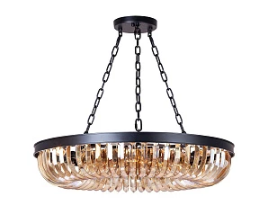 Люстра Terra Black Amber D80 в интерьере