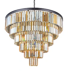купить красивые Люстра Odeon 6 Rings Amber в интернет-магазине