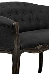 Двухместный дизайнерский диван Kandy Double Black Old в интернет-магазине