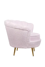 фото Низкое кресло Pearl Pink Boucle