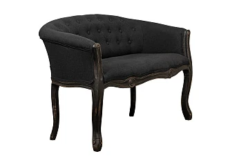 Двухместный дизайнерский диван Kandy Double Black Old в интернет-магазине