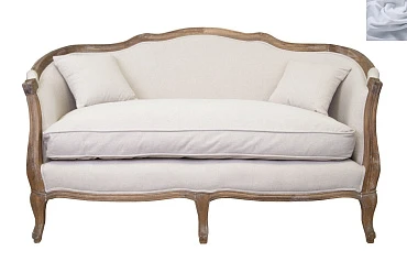 стильный Двухместный диван ампир Darcy 2 цвет серый