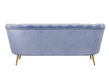 Трехместный диван ракушка для гостиниц Pearl Triple Blue на заказ в интернет-магазине