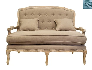 купить стильный Прямой диван модерн Yareli Brown голубой