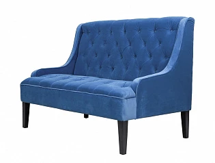 Прямой двухместный американский диван Sommet синий на заказ в интернет-магазине