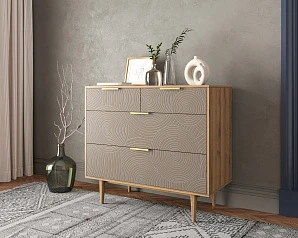 Комод с четыремя ящиками "Line" R22/beige на заказ в интернет-магазине