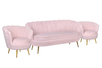 купить Комплект кресел и дивана ракушка Pearl Triple Pink V2
