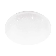 900363 Настенно-потолочный светильник FRANIA-S, LED 18W, 1850lm, IP44, H55, ?310, сталь, белый/пластик с эффектом кристаллов, белый