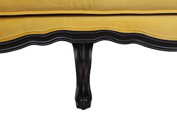 Двухместный дизайнерский диван Brody Double yellow