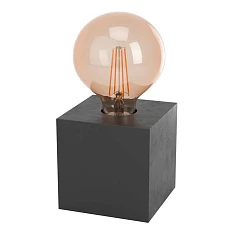 красивые Настольная лампа PRESTWICK 2, 1x40W(E27), дерево, черный на заказ