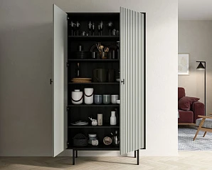 купить красивый Шкаф двухдверный "Emerson" арт EM091/gray/L