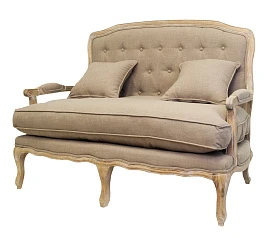 Прямой диван модерн Yareli Brown желтый