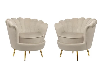 Комплект кресел ракушка Pearl Taupe в интернет-магазине