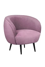 заказать Мягкое кресло Benee Pink на черных ножках