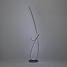 902349 Светодиодный торшер с регулировкой цветовой температуры CARDONCITO, 20W(LED), 2700K, 4000K, 6500K, 2400lm, сталь, черный, белый в интернет-магазине