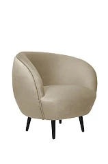 Мягкое кресло Small Benee Taupe на черных ножках