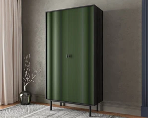 купить стильный Шкаф двухдверный "Emerson" арт EM091/green/L в интернет-магазине