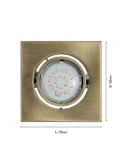 93244 Светодиодный светильник встраиваемый IGOA