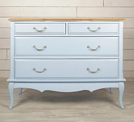 купить красивые Комод «Leontina Blue» на 4 ящика арт ST9315B