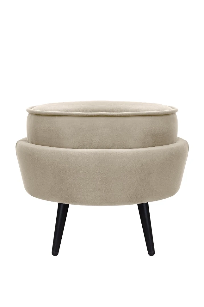 стильные Пуф Pearl Adorn Taupe на черных ножках