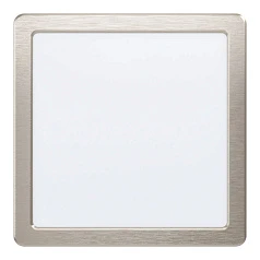 заказать 99185 Светодиодный встраиваемый светильник FUEVA 5, 17W (LED), 216х216, ET26, 2100lm, 4000K, сталь, никель в интернет-магазине