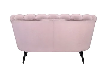 заказать Диван ракушка Pearl Double Pink на черных ножках