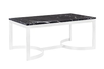 фото Журнальный столик прямоугольный Aron Marble-W в интерьере