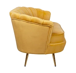 Дизайнерский диван Pearl Triple Yellow в интерьере