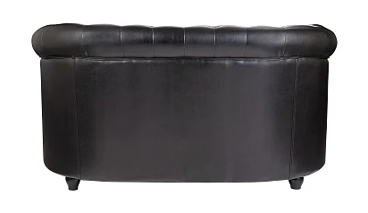 купить Кожаный диван лофт Karo V2 черный