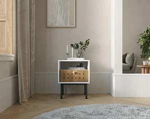 Тумбочка с ящиком KOTO арт KT01 Белый на заказ в интернет-магазине