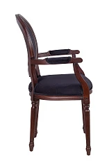 Мягкий стул с подлокотниками Delo Kora Arm Black на заказ в интернет-магазине