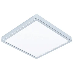 фото 99269 Светодиодный накладной светильник FUEVA 5, 20,5W (LED), 285х285, H28, 2400lm, 3000K, IP44, сталь
