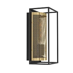 заказать стильные 43789 Бра (настенный светильник) NOHALES, 1X40W (E27), H320, сталь, черный, латунь