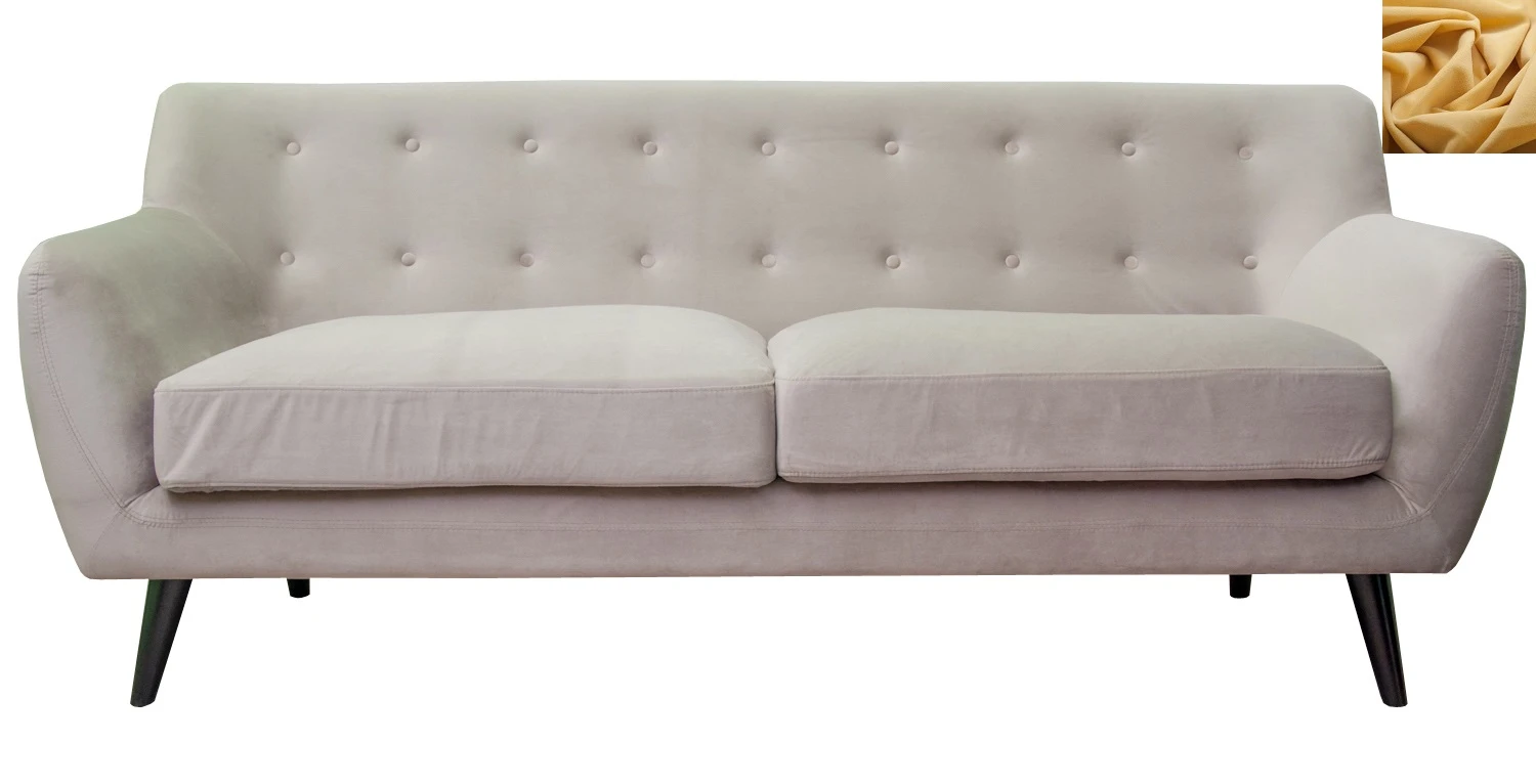 купить стильный Прямой мягкий прямой диван Albert 5 желтый в интернет-магазине