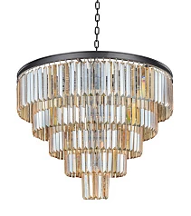 купить красивые Люстра Odeon 5 Rings Amber