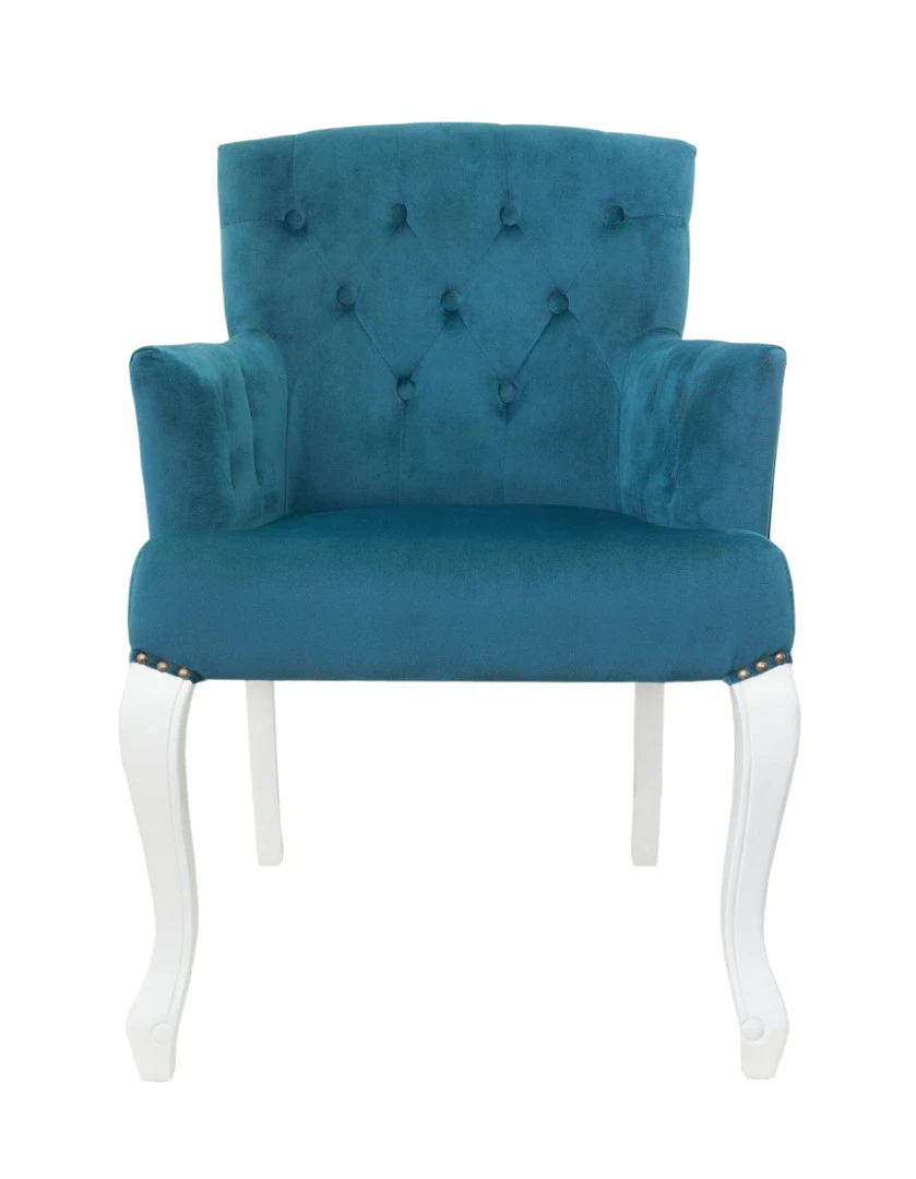 красивое Классическое кресло Deron Blue and White на заказ