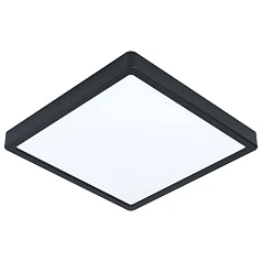 стильные 99245 Светодиодный накладной светильник FUEVA 5, 20W (LED), 285х285, H28, 2300lm, 3000K, сталь, черный