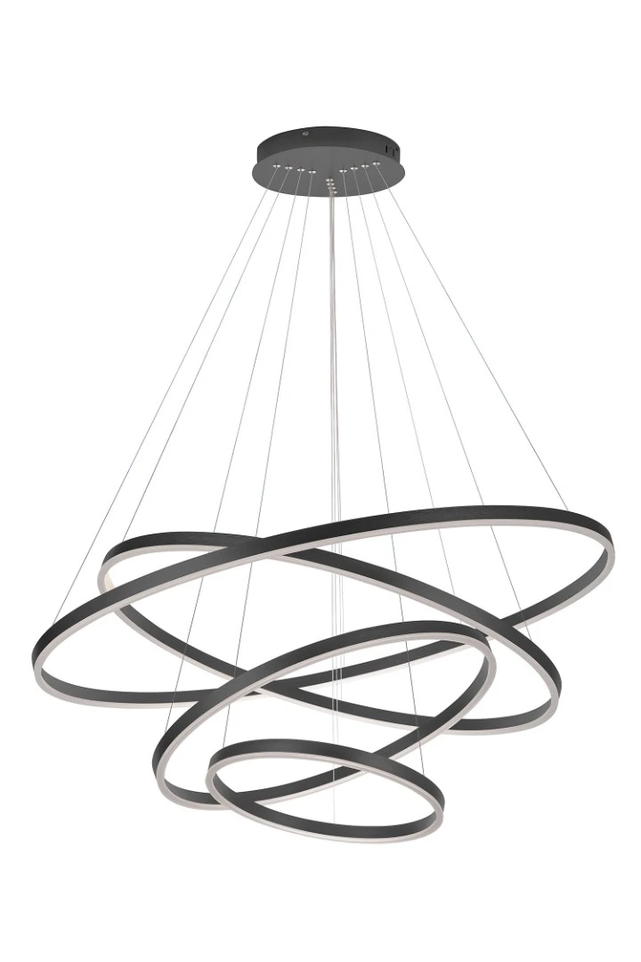 заказать Люстра Orblaze 4 rings 1000 black в интернет-магазине