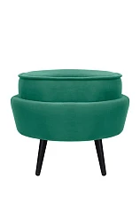 купить Пуф Pearl Adorn Green V2 на черных ножках