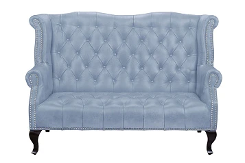 красивый Кожаный дизайнерский диван лофт Royal Sofa Grey на заказ