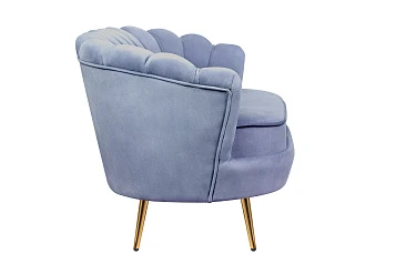 Диван ракушка Pearl Double Blue