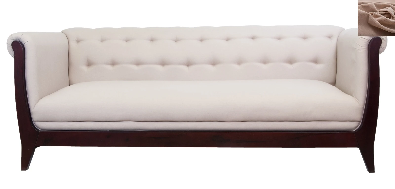 заказать Классический диван Delvin коричневый в интернет-магазине