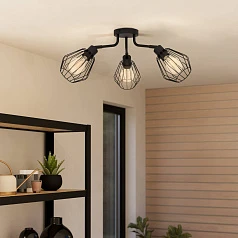 31531 Люстра TARBES, 3x60W(E27), сталь, черный на заказ в интернет-магазине