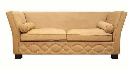 красивый Прямой диван 3 места арт-деко Volte коричневый на заказ