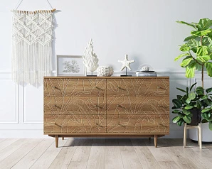красивые Комод "Boho" 6 ящиков джангл арт BH08 в интернет-магазине