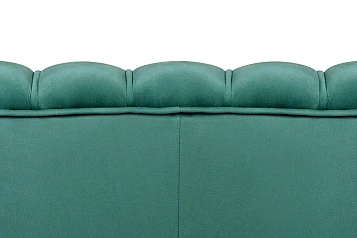 купить Дизайнерский диван Pearl Double Green V2 на черных ножках