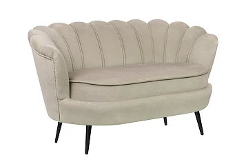 Дизайнерский диван Pearl Double Taupe на черных ножках